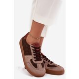 Zazoo Leather Suede Barefoot Sneakers Women's N1277 Brown | Shoptok.si