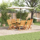 vidaXL Set od 3 Smeđa Čvrsto bagremovo drvo 135 x 85 x 75 cm Sklopivo Cijene