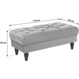 MID.YOU tabure, tekstil opečnato rjava | Shoptok.si