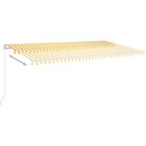 Tenda na ručno uvlačenje 600 x 350 cm žuto-bijela | shoptok.hr