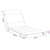  Jastučić za ležaljku GEMERT 100% poliester Crvena - Crvena 200 x 70 x 3 cm Melange | shoptok.hr