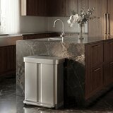 simplehuman Željezna kanta za smeće 34+24 l za odvojeni otpad/s pedalom u mat srebrnoj boji – | shoptok.hr