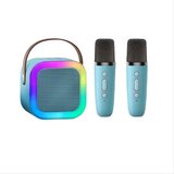 INF Prenosni Bluetooth Karaoke Zvočnik z Dvojnimi Mikrofoni in Zvočnikom Blue, (5000141443) | Shoptok.si