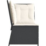  Kutna vrtna sofa s jastucima crna od poliratana | Eponuda.com