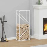  Stalak za drva bijeli 40x25x100 cm hladno valjani čelik | shoptok.hr