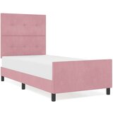 Krevetna konstrukcija Ružičasta 100x200 cm Baršun | shoptok.hr