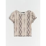 Sinsay Crop top sa zmijskim uzorkom | shoptok.hr