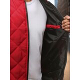 DStreet Kurtka męska pikowana bomber jacket czerwona | shoptok.hr