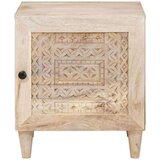 vidaXL Noćni ormarić 2 pcs Bež 40 x 33 x 46 cm masivno drvo manga | shoptok.hr