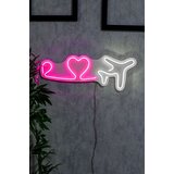 Wallity dekorativno led osvetljenje love trip plane, roze Cene