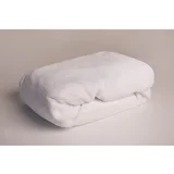 Bijela plahta s gumom od mikropliša 180x200 cm –