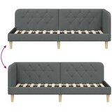  Kutni okvir kreveta Tamno siva 80 x 200 cm tkanina | shoptok.hr