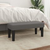  Klupa siva 70 x 30 x 30 cm od umjetne kože | shoptok.hr
