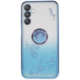 INORCO Za Samsung Galaxy A24 4G TPU ovitek s cvetličnim vzorcem z gradientnimi bleščicami, ovitek s stojalom za telefon, (22035443) Cene