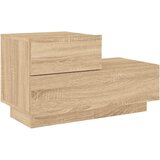  Noćni ormarić s LED svjetlima boja hrasta sonome 70x36x40,5 cm | shoptok.hr