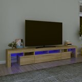 TV ormarić s LED svjetlima boja hrasta sonome 230x36,5x40 cm | shoptok.hr