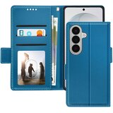 AVIZAR Denarnica za Galaxy S26 efekt šivanega usnja s paščkom, Modra, (5000273895) | Shoptok.si