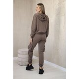 Kesi Set 3in1 sweatshirt + top + mocha pants | shoptok.hr