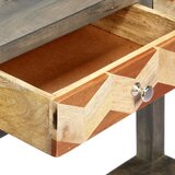  Konzolni stol sivi 86 x 30 x 76 cm od masivnog drva manga | Eponuda.ba