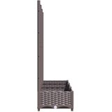  Vrtna žardinjera s rešetkom smeđa 120x40x121,5 cm PP | shoptok.hr