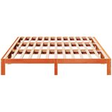  Obiteljski okvir kreveta bez madraca vosak smeđi puno drvo bor | shoptok.hr