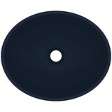  Luksuzni ovalni umivaonik mat tamnoplavi 40 x 33 cm keramički | Eponuda.com