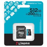 Kingston canvasgo!plus microsd kartica 512gb+adapt er 740617348040 ( sdcg4/512gb ) Cene