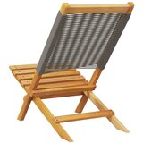  Sklopive stolice 6 kom. sive, puno drvo akacije | shoptok.hr