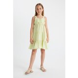 Defacto girl's Checkered Wrapped Strap Dress | ePonuda.com
