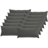  Jastuk s jastukom HEERLEN 12 kom. Antracit Poliester - Antracit 40 x 80 cm 12 | shoptok.hr