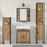  Set za kopalnico 4 kosa Artisan hrast Inženirski les | Shoptok.si