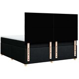  Krevet s oprugama i madracem crni 200x200 cm od tkanine | shoptok.hr