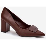 Boto Heels With Decoration Brown Celira | ePonuda.com