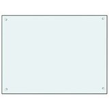  Zaštita od prskanja bijela 80 x 60 cm kaljeno staklo | shoptok.hr
