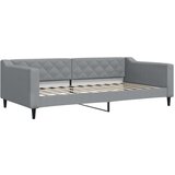  Dnevni krevet s madracem svjetlosivi 100 x 200 cm od tkanine | shoptok.hr