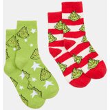 Sinsay Komplet od 2 para čarapa Grinch Slike