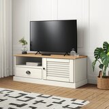 The Living Store TV omarica VIGO bela 106x40x40 cm trdna borovina - TV Omarica, (21374902) Cene