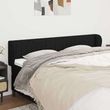  Uzglavlje s ušima crni 203x23x78/88 cm od tkanine Cijene