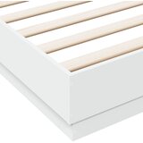  Okvir kreveta s LED svjetlima bijeli 180 x 200 cm | shoptok.hr