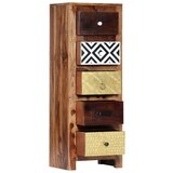 vidaXL Bočni ormarić 40 x 30 x 110 cm od masivnog drva šišama | shoptok.hr