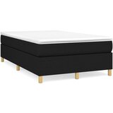 vidaXL Box spring postelja z vzmetnico črna 120x190 cm blago Cene