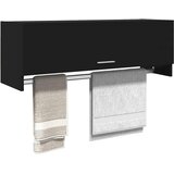  Ormar crni 100 x 32,5 x 35 cm od konstruiranog drva | shoptok.hr