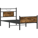  Okvir kreveta bez madraca dimljena boja hrasta 90x200 cm drveni | shoptok.hr