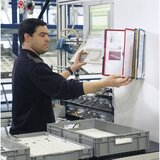 Durable Komplet s stenskim držalom, 10 prozornih tablic DIN A4, z natičnimi elementi | Shoptok.si