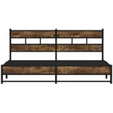 Metalni okvir kreveta bez madraca boja hrasta 193x203 cm | shoptok.hr