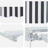  Ručni okvir tende s LED-ima Antracit i bijelo 3 x 2,5 m | shoptok.hr