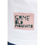 Wood Wood Bombažna kratka majica Bobby Paris Chic Painting T-shirt bela barva | Shoptok.si