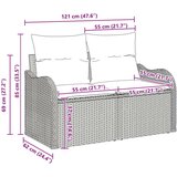  7-delni set vrtnih sof z blazinami, bež poli ratan, (22090899) | Shoptok.si