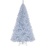 Costway Umetno božično drevo z LED-lučkami, 225 cm, belo, (5000497709) Cene