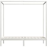  Za krevet s baldahinom od borovine bijeli 100 x 200 cm | shoptok.hr